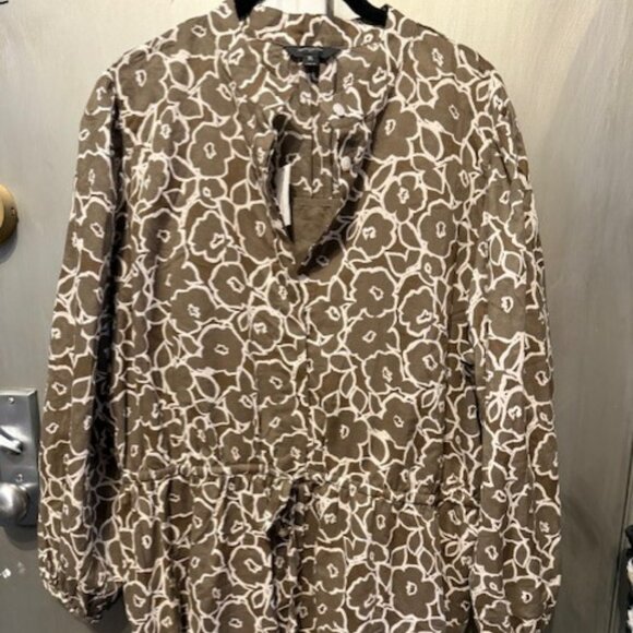 Retro Boho Voile floral Mini Shirtdress - Picture 4 of 16